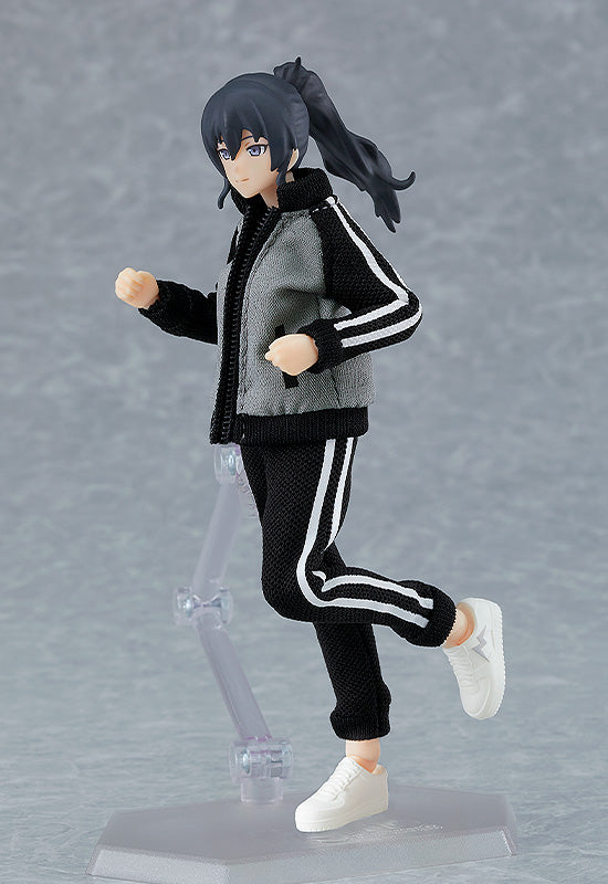 Figma Female Body (Makoto) with Tracksuit + Tracksuit Skirt Outfit - Glacier Hobbies - Max Factory