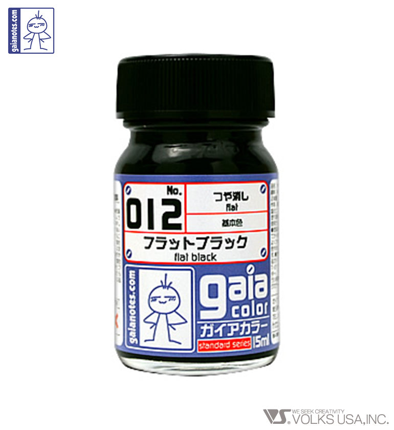 Gaia Base Color 012 Flat Black - Glacier Hobbies - Gaia Notes