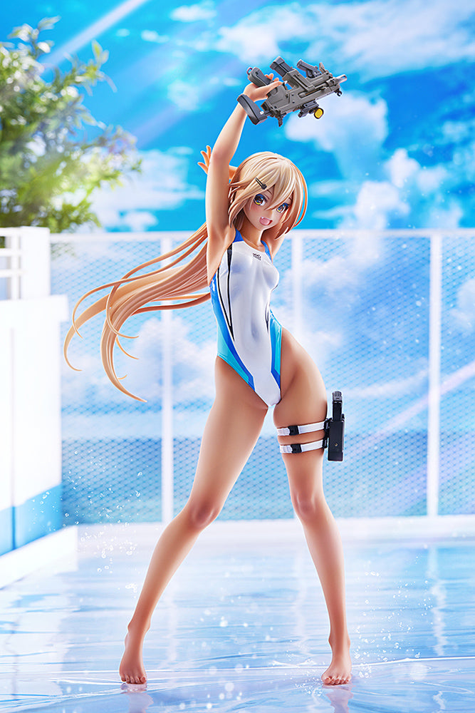 [PREORDER] Kouhai-chan of the Swimming Club Blue Line Swimsuit Ver. - 1/7 Scale Figure - Glacier Hobbies - Amakuni