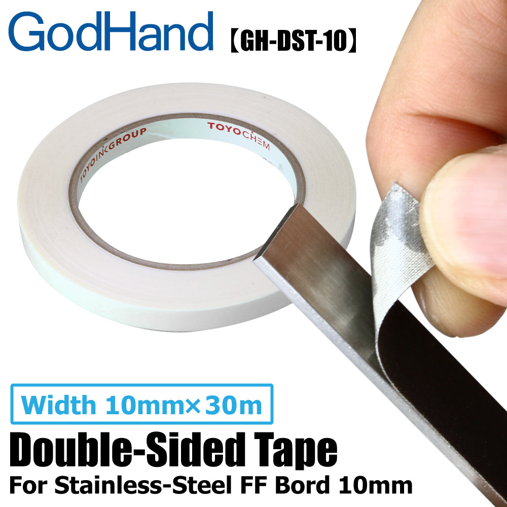 Double-Stick Tape For Stainless-Steel FF Board Width: 10mm - Glacier Hobbies - GodHand