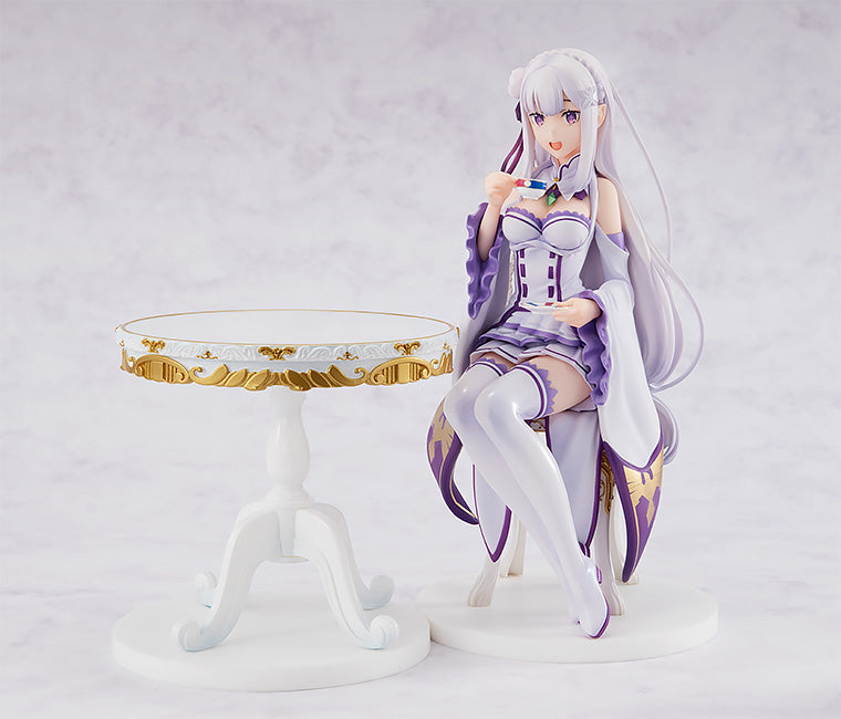 [PREORDER] Emilia: Tea Party Ver. 1/7 Scale Figure (Re-Run) - Glacier Hobbies - KADOKAWA