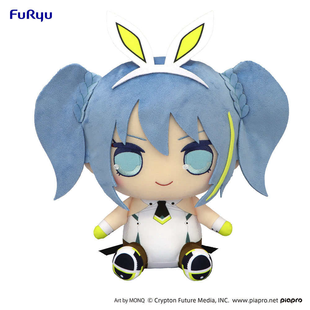 [PREORDER] Hatsune Miku KYURUMARU Big Plush Toy - Hatsune Miku/Sporty Rabbit - Glacier Hobbies - FuRyu Corporation