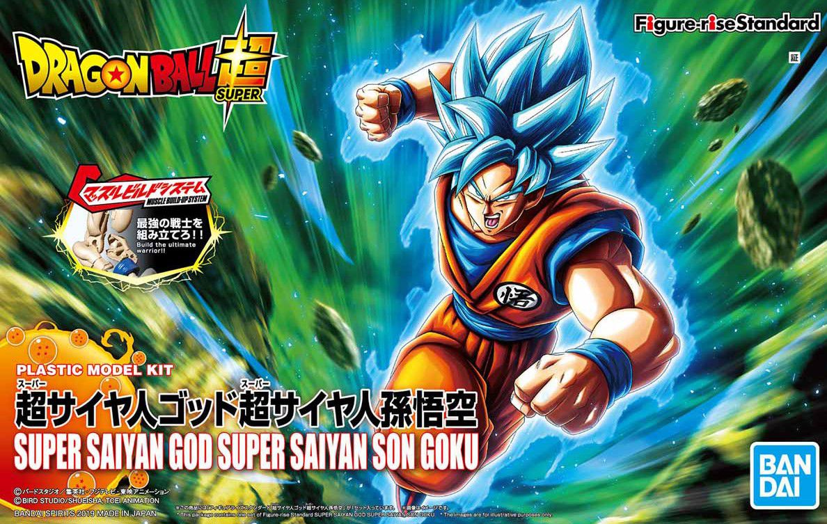 Super Saiyan God Super Saiyan Son Goku Figure-rise Standard - Dragon Ball Z Super Bandai | Glacier Hobbies