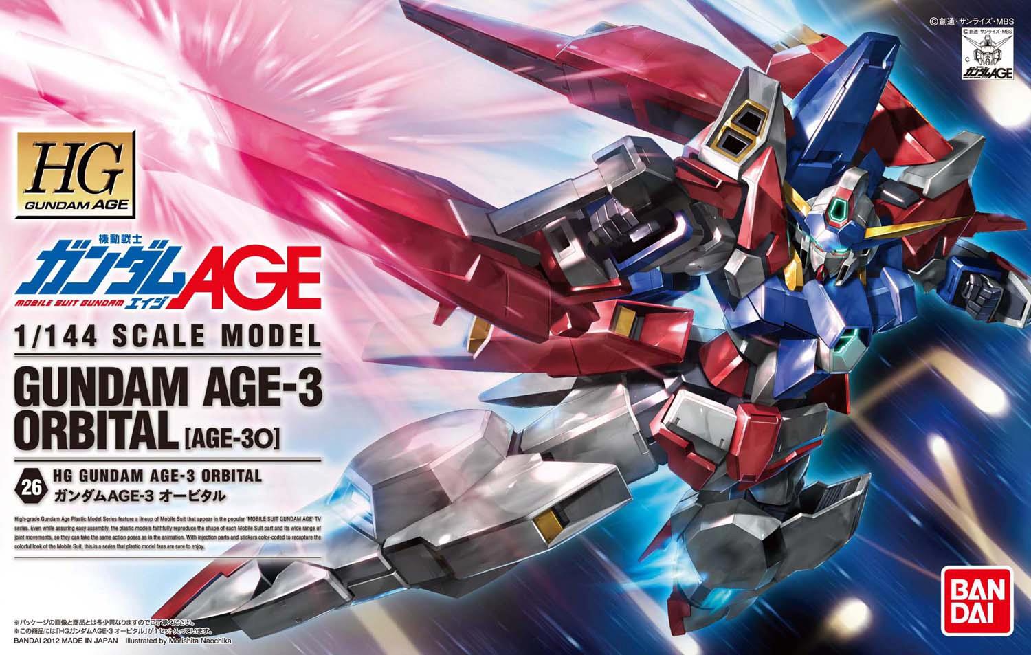 HG 1/144 Gundam AGE-3 Orbital - High Grade Mobile Suit Gundam AGE | Glacier Hobbies