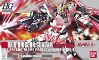 HGUC 1/144 Unicorn Gundam (Destroy Mode) Titanium Finish - Glacier Hobbies - Bandai
