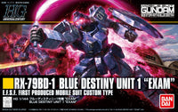 HGUC 1/144 Blue Destiny Unit 1 EXAM - High Grade Mobile Suit Gundam Side Story: The Blue Destiny | Glacier Hobbies