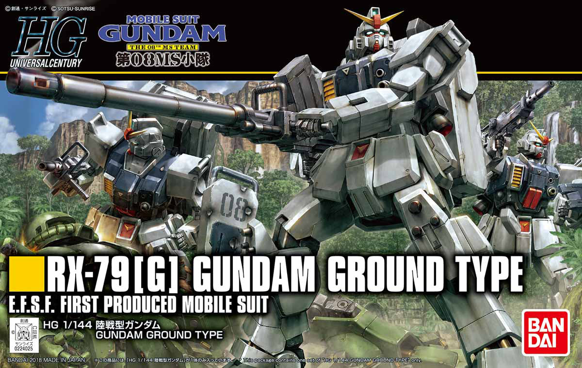 HGUC 1/144 Gundam Ground Type - Mobile Suit Gundam: The 08th MS Team