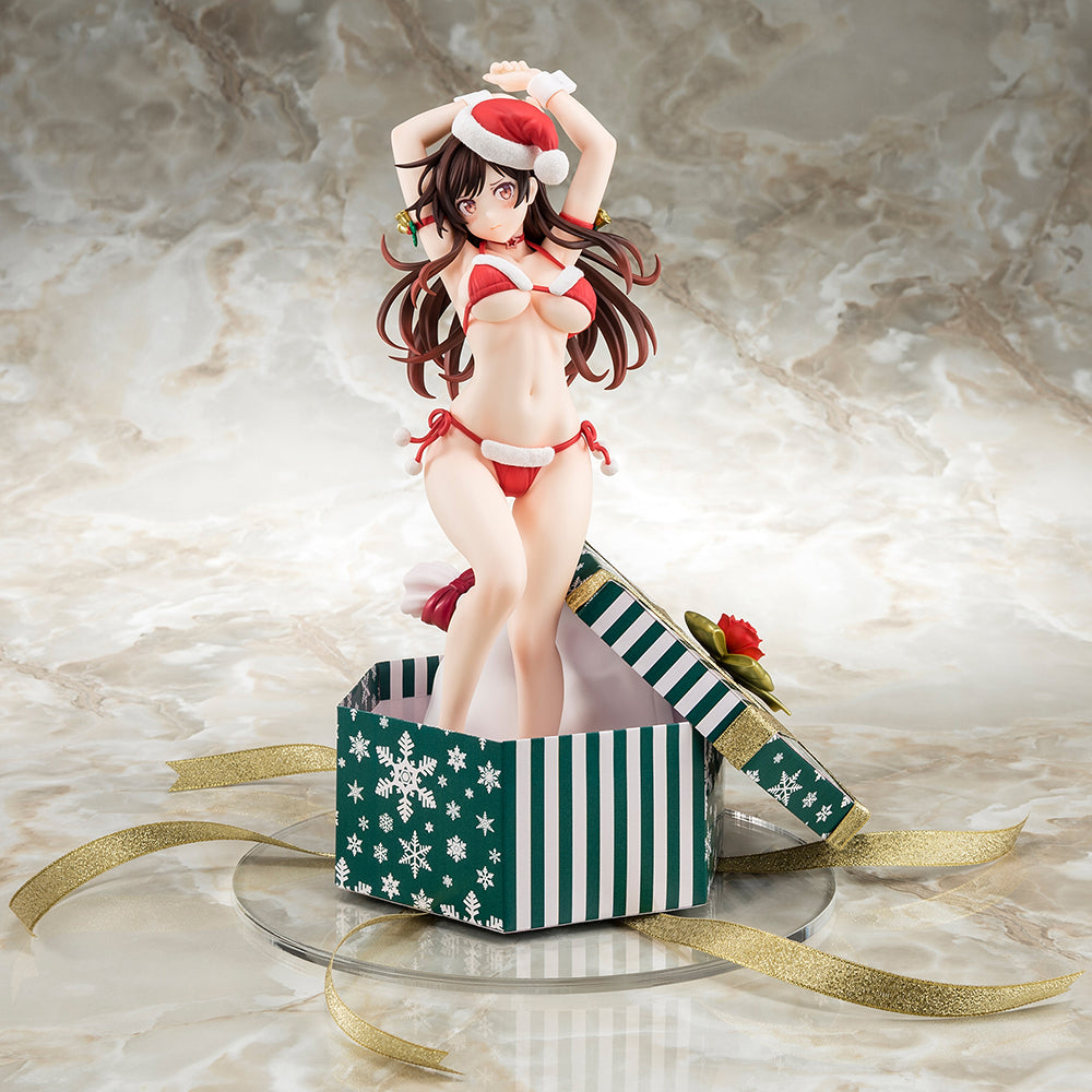 [PREORDER] 1/6 scaled pre-painted figure of Rent-A-Girlfriend MIZUHARA Chizuru in a Santa Claus bikini de fluffy figure 2nd Xmas - Glacier Hobbies - Hakoiri Musume