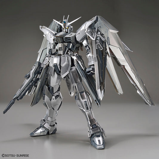 MG 1/100 Freedom Gundam Ver 2.0 Silver Coating [The Gundam Base Limited] - Glacier Hobbies - Bandai