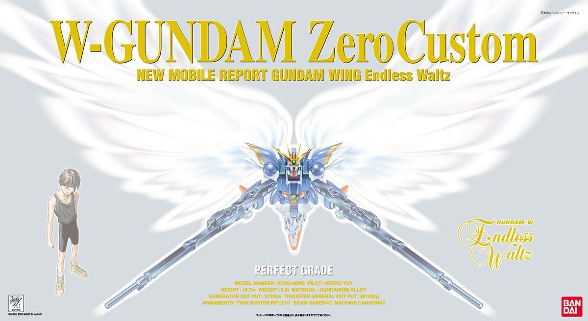 PG 1/60 Wing Gundam Zero Custom - Perfect Grade New Mobile Report Gundam Wing Endless Waltz | Glacier Hobbies