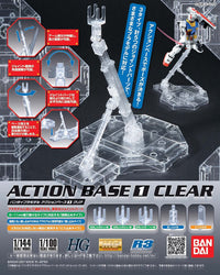Gundam Action Base 1 Clear 1/100 - Glacier Hobbies - Bandai