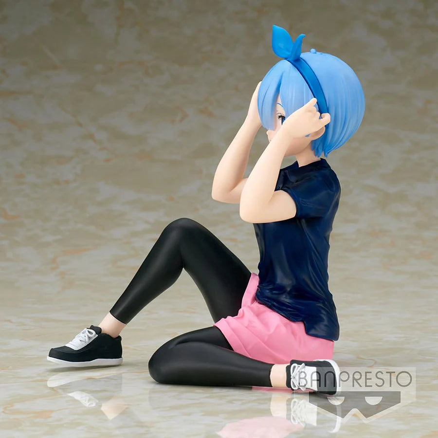 Re:Zero -Starting Life in Another World- -Relax time- REM Training style ver. -  Prize Figure - Glacier Hobbies - Banpresto
