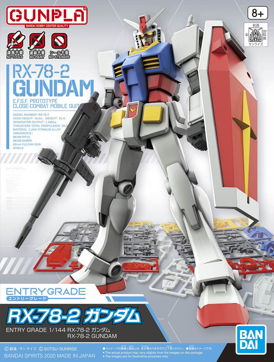 Entry Grade 1/144 RX-78-2 Gundam - Glacier Hobbies - Bandai