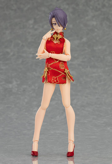 [PREORDER] figma Female Body (Mika) with Mini Skirt Chinese Dress Outfit - Glacier Hobbies - Max Factory